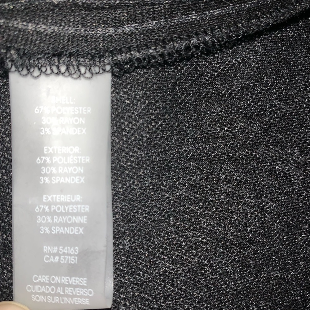 NWT Calvin Klein Women's Black Pinstripe Blazer Jacket - Picture 8 of 16